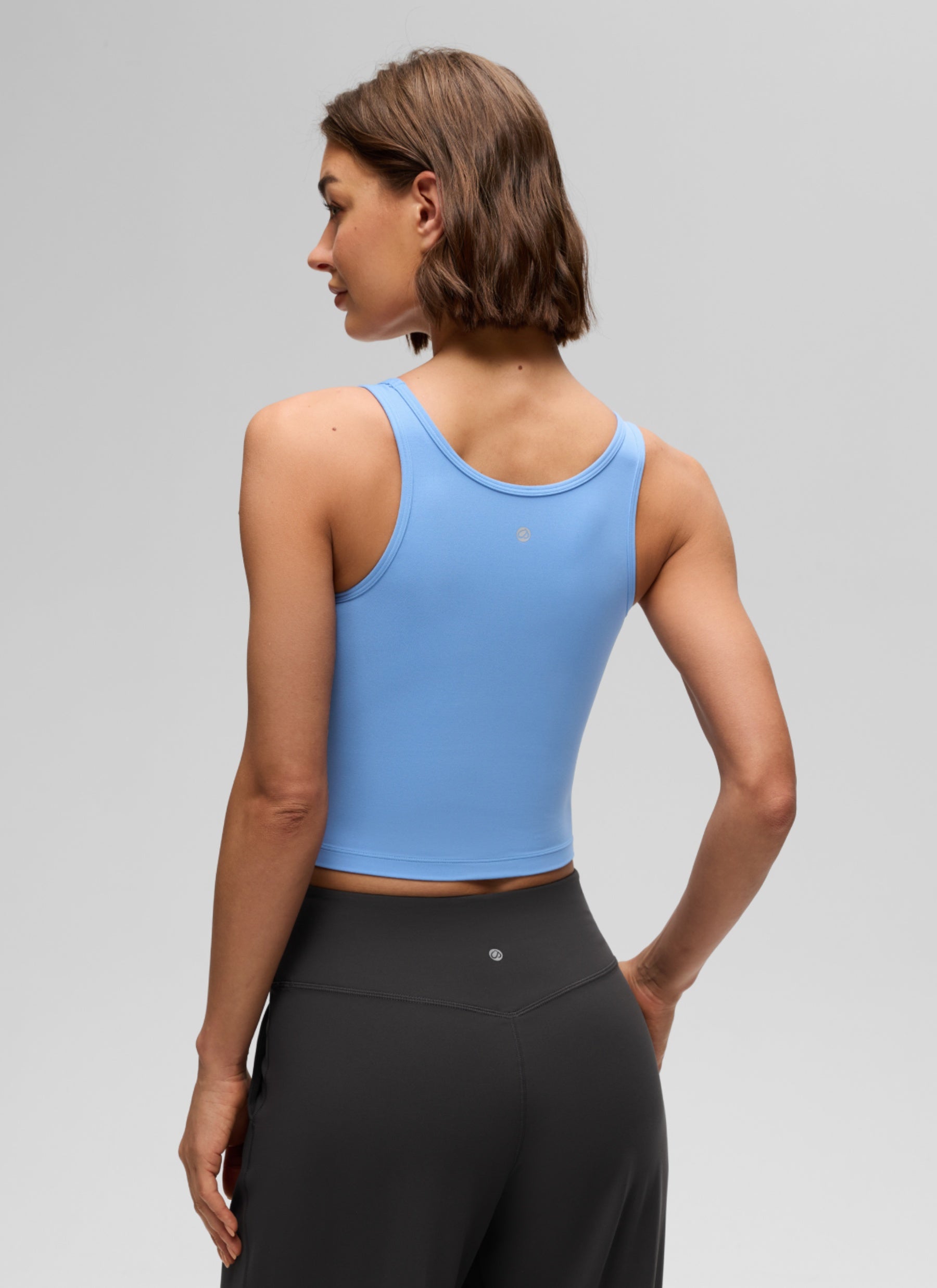 CRZ YOGA Women's Yoga Butterluxe Tight Fit Tank Tops Racerback Party Blue