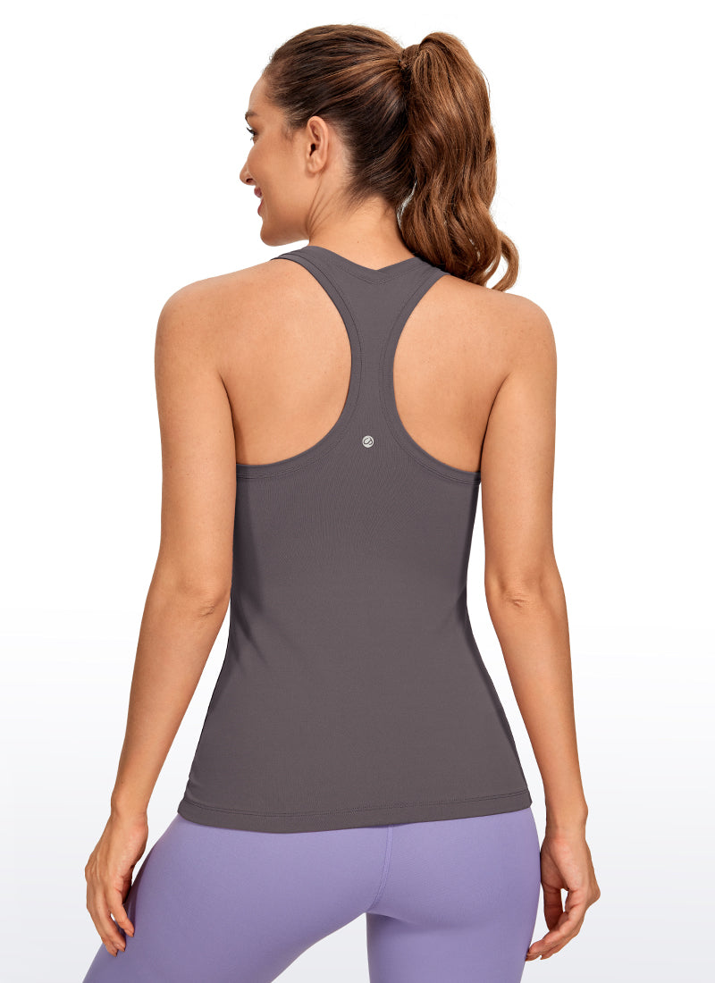 CRZ YOGA Women's Yoga Slim Fit Tops Butterluxe Tank Racerback Tornado